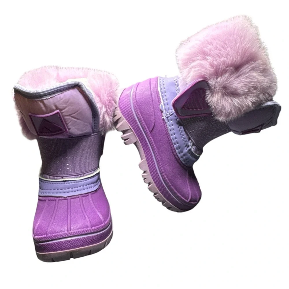 Nova Mountain Little Kid Light Purple Winter Boots Size 6